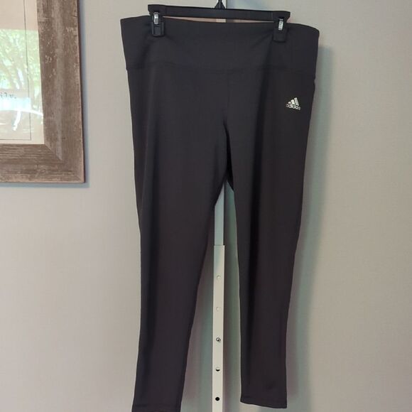 Adidas Charcoal Active Leggings - Picture 1 of 8